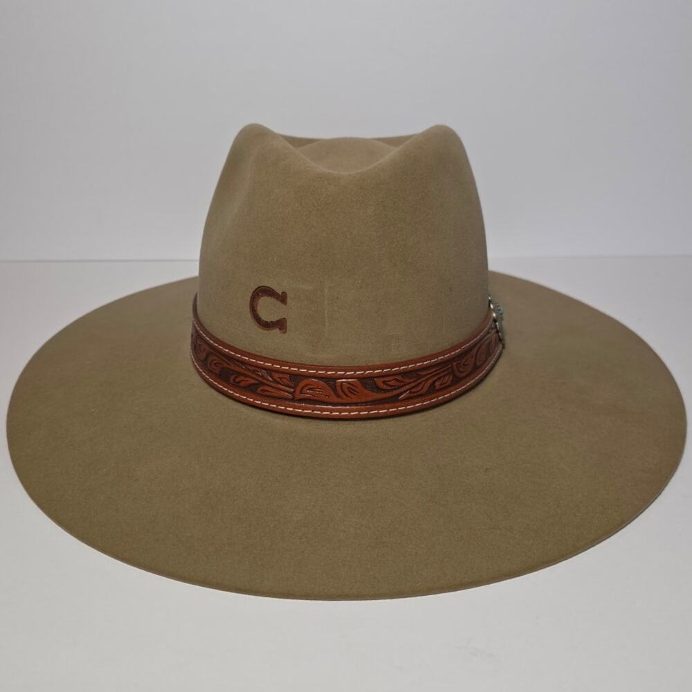 Charlie 1 Horse LORI 10X Premier Felt Hat Fawn Sz 7 CFLORI-40366270 Silver